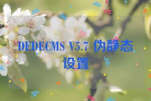 DEDECMS V5.7 伪静态设置